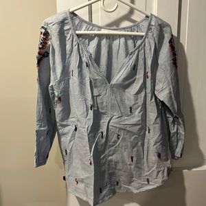 Velvet by Graham and Spencer embroidered top